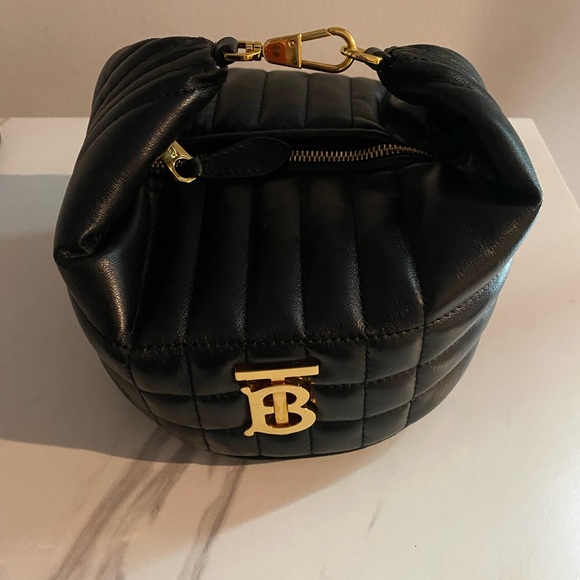 BURBERRY Lambskin Quilted Small Crescent - Picture 11 of 14